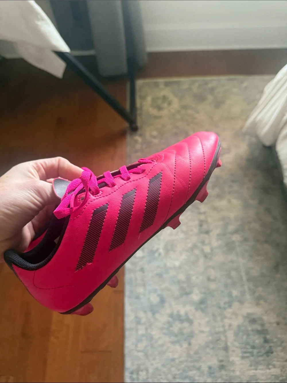 adidas Kids Hot Pink Soccer Cleats